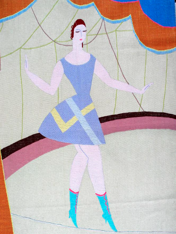 Anita Pittoni, Arazzo “La ballerina sulla corda”, 1929